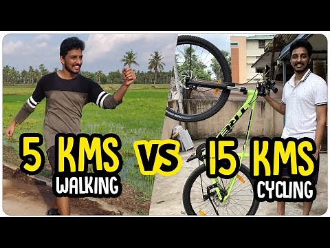 15 KMS Cycling Vs 5 Kms Walking | What burns more calories? | Trek Bikes | Chari Not Sorry