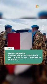 UNIFIL PAYED FINAL RESPECT TO PRISONER RICO PRAMUDIA IN BEIRUT