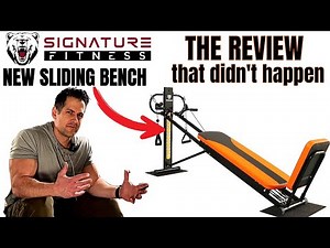 New Sliding Bench Trainer: Signature Fitness Home Gym Workout Station