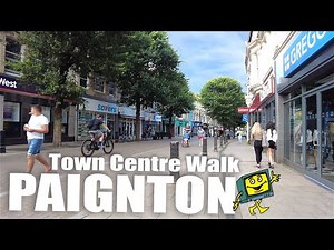 PAIGNTON Devon England 2021 - Seafront & Town Centre Walk 4K