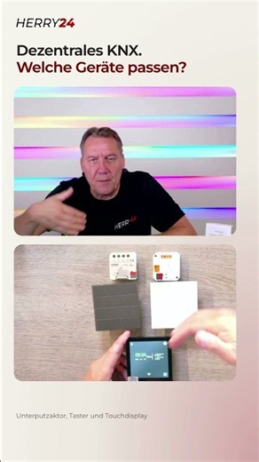 Building a decentralized KNX system: Flush-mounted actuator, push-button, or touch display?