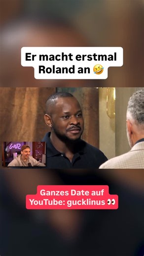Linus 2.0 & Clips on Instagram: "Roland auch guter Fang! 🤪 #firstdates #rtlplus ➡️ Die ganze Folge findet ihr auf YouTube: gucklinus unter „ER FLIRTET ZU OFFENSIV 😵‍💫😨“ oder auf RTL+ 👀"