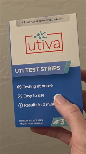 Feeling that constant urge to pee? Not sure if it’s a UTI? Here’s how to check fast: 1️⃣ Grab a Utiva UTI Test Strip 2️⃣ Pee on the strip 3️⃣ Wait 2 minutes 4️⃣ Read your results If leukocytes are positive, your body may be fighting an infection. If nitrites are positive, it can be a sign of a UTI (often linked to E. coli). If either shows positive, it’s important to follow up and get proper care. Utiva UTI Test Strips give you peace of mind at home. So you can catch signs early and stop guessin