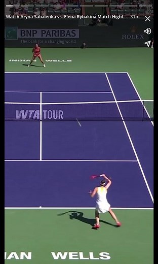 Grand Finals Match between Aryna Sabalenka and Elena Rybakina
