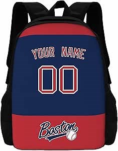 ANTKING Boston Backpack School Bags Custom Name Number for Men Youth Boy Gift
