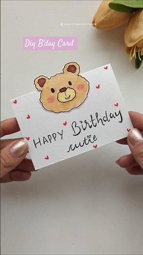 CUTE Handmade Birthday Card With Love!