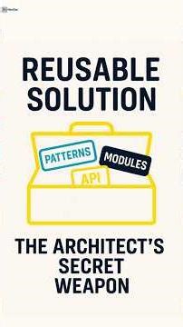 Reusable Solutions The Architect Secret Weapon #softwareengineer #solutionarchitect #programming