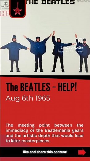 THE BEATLES – Help! (1965) 🎸 #TheBeatles #Help #ClassicRock #1965 #Rock