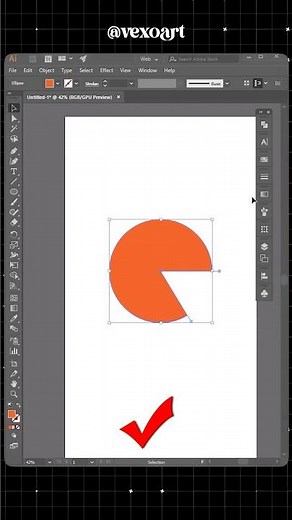 Easy Way to Make a Circle Into a Half Circle in Adobe Illustrator | Simple Shape Editing Tip