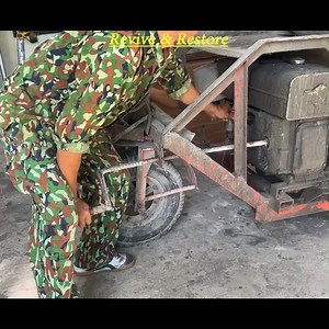 Fully restoration old concrete mixer Restore concrete mixer engine Repair old construction tools | Fully Restoration Solution