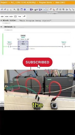 Pulse Timer (TP) explained in TIA Portal #shorts