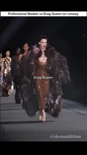 Violet Chachki walking British Vogue X LuisaViaRoma "Runway Icons" show #shorts #runway #model