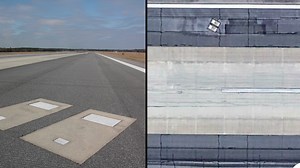 Why two people are buried in graves under runway at airport