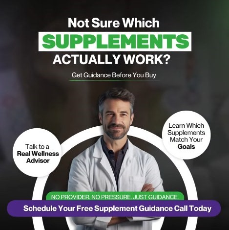 👋 Feeling confused about vitamins and supplements? Stop guessing and get clarity with a FREE NetNutri Vitamins & Supplement Guidance Call. This no-cost consultation is your personalized starting point to smarter supplementation decisions — with expert-led education tailored to you. 🕒 Learn how to choose supplements that align with your lifestyle and wellness goals, without pressure or obligation. What you’ll get during your FREE call: 🌿 Personalized supplement education based on your goals 🌿