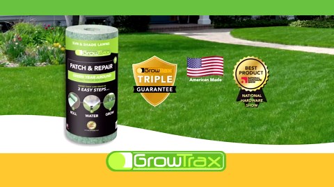 Amazon.com : Growtrax Biodegradable Grass Seed - 50 SQFT Bermuda Rye - Grass Seed and Fertilizer for Lawns, Dog Patches & Shade - Just Water & Grow - No Fake or Artificial Grass : Patio, Lawn & Garden