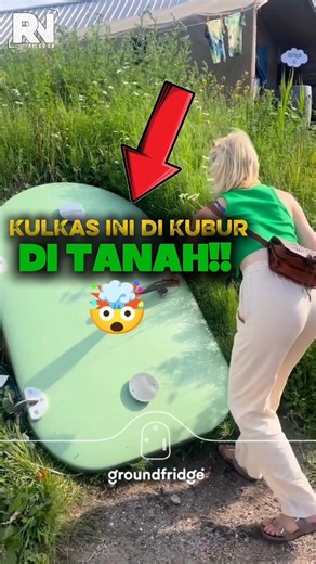 Refrigerator Buried in the Ground