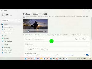 Windows 11 Home : How to turn on or off Play streaming HDR video