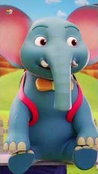 एक मोटा हाथी, Ek Mota Hathi Hindi Rhyme #urdurhymes #animals #hathisong #shortvideo #hathi