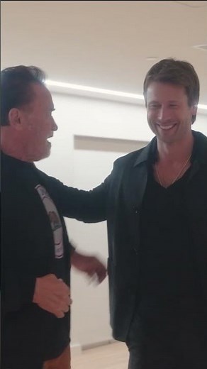 Nothing beats the support from Arnold himself. The #RunningManMovie is in cinemas now!