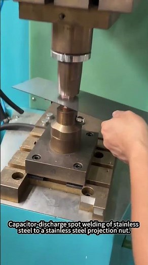 Capacitor Discharge Spot Welding of Stainless Steel to Stainless Steel Projection Nuts