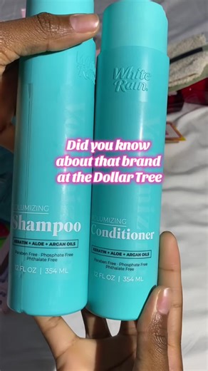 I saw that brand at the @Dollar Tree called White Rain #dollartreehaircare #haircare #dollartreehairproducts #whiterainshampoo #dollartreeshampoo
