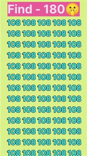 Your Eyes Are Being Tested! 🔍🔥 #FindTheNumber #EyeTest