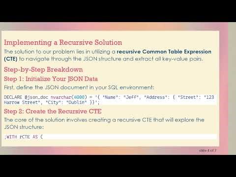 How to Export All Values from a JSON Column in SQL Server