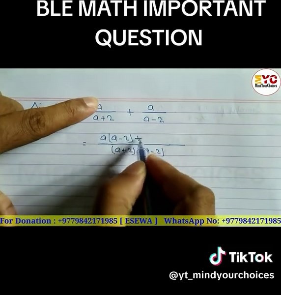 Essential Math Questions for Class 8 BLE Exam 2081