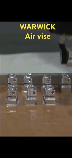 CNC Automation :Pneumatic air Vise for Small Part Mass Production with robotic