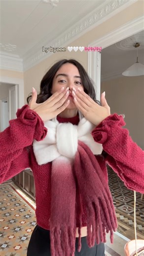 The slowed down tutorial for the bow scarf 🎀