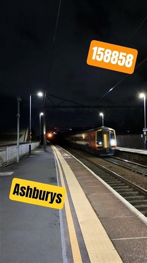 EMR 158858 BLASTS Through Ashburys at Night! 🚆🔊