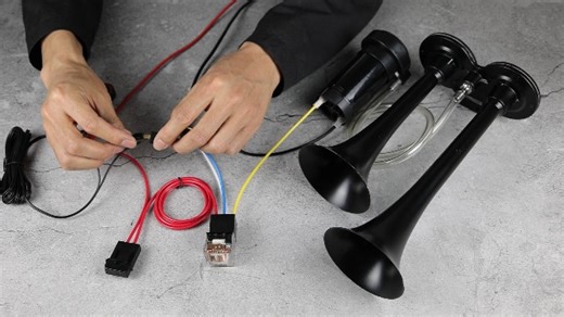 Watch Car Air Horn 12V , Dual Trumpet Train Horns Kit with Button on Amazon Live