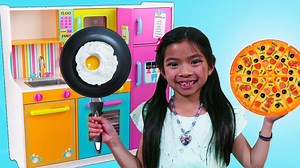 3.7K views · 85 reactions | Emma Pretend Cooks - Cute Kitchen & Food Truck Toy babies, power wheels, ride on cars, disney cars, lightning mcqueen, step2, surprise toys, pretend play, pretend play food, playground, cars, ryan, emma, kate, children, fidget spinners, spinner toys, toys | Toys Review Cartoons | Facebook