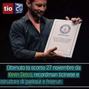2.2K views · 47 reactions | Nuovo Guinness World Record per il ticinese Kevin Delcò «Per realizzarlo ho scelto il giorno del compleanno di mia mamma. Mi ha dato la forza», racconta il 33enne. https://www.tio.ch/ticino/attualita/1686789/delco-mano-novembre-motivazione-kevin | Ticinonline | Facebook