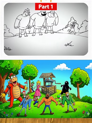 Three Russian Bogatyrs vs. Mario Animation