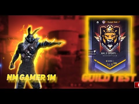 FREE FIRE GUILD TEST GAMEPLAY AND GUILD TEST LIVE
