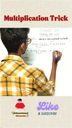 Multiply Any 4-Digit Number with 1001 | Vedic Maths Trick