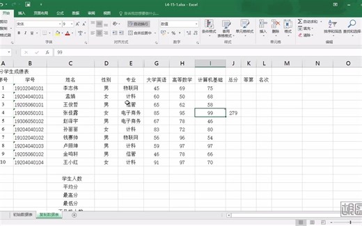 例4-17 公式、函数的应用（ 第4章 4.2电子表格处理-Excel） 大学信息技术（上海计算机水平考试配套教材）