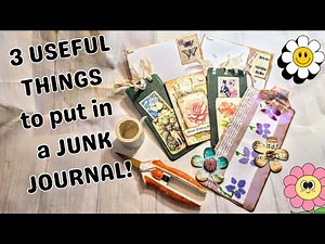 ✨ 3 Clever Things to Add to a Junk Journal | Bookmark, Magnet & Handmade Card + Christmas Bundle! :)