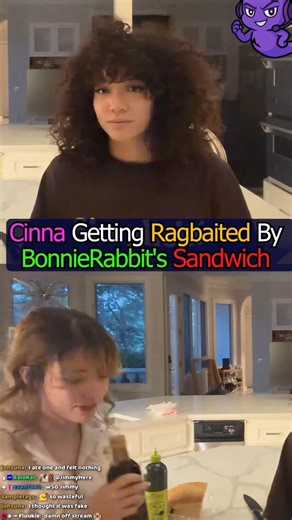 Cinna Getting Ragbaited By BonnieRabbit's Sandwich