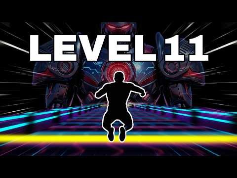 RUN FROM THE AI BOSS! Cyber Neon City Escape (Level 11) 🤖⚡
