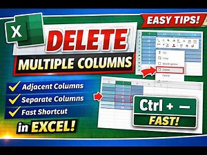 How to Delete Multiple Table Columns in Microsoft Excel