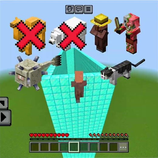 I Tested Dripstone on Every Mob 🤯💥 #shorts #minecraft #gaming #viral