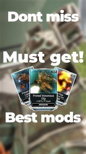 The newest prime mod in Warframe just came out!