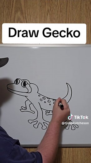 How to Draw a Gecko Step by Step