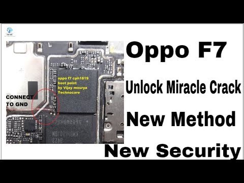 Oppo F7 Unlock | New Method | Oppo F7 CPH1819 New Boot Testpoint By Miracle Crack