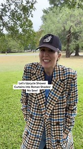 Let’s Upcycle Shower Curtains into Roman Shades! No Sew! Many requests for Roman zblinds so im resharing this simple Upcycle♻️ #romanblinds #diyblinds #diyromanblinds #miniblinds #upcycle #rework #diy #thriftflip #homedecor #usa #BOOMchallenge | Sarah Teresinski