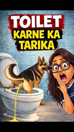 🤫Juli k Toilet Karne ka Tarika#germanshepherd