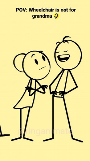 Wheelchair 😂 animation meme #memes | Ring Animate