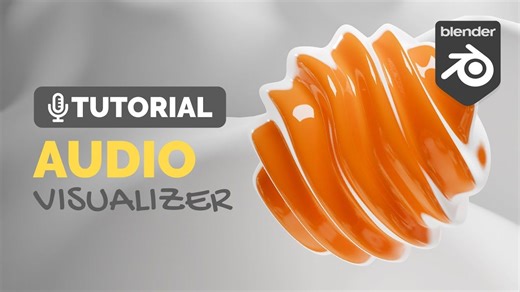 Blender 3D音频可视化动画制作技巧（中英文字幕）